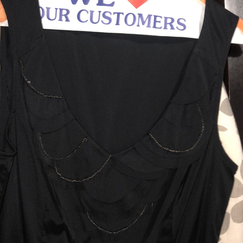 Express pretty black tank top